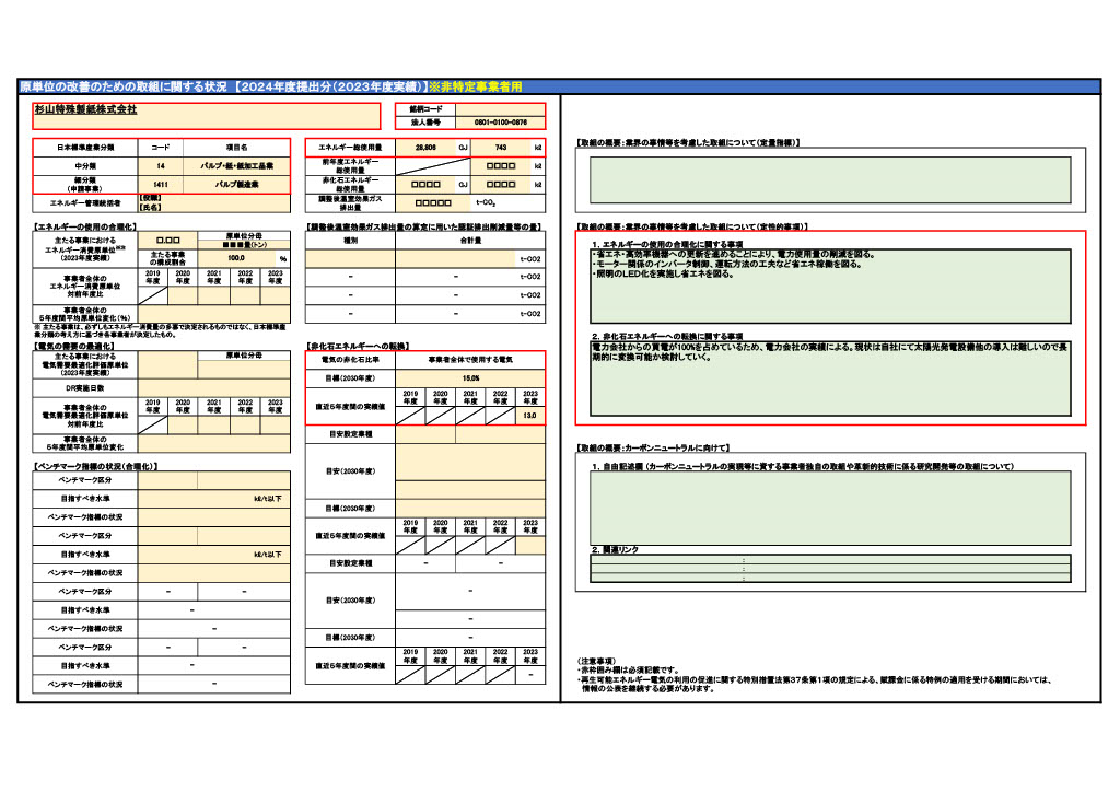 情報公表シート